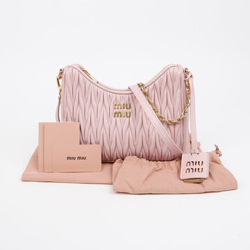 Miu Miu Nappa Leather Shoulder Bag 158335870 [P]