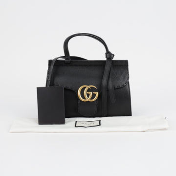 Gucci GG Marmont Mini Tote Shoulder Bag Black 158375814 [P]