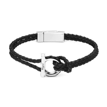 SALVATORE FERRAGAMO Gancini Armband Schwarz 19 45330121 [P]