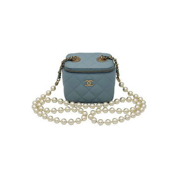CHANEL Classic Square Pearl Strap Mini Vanity Bag 2581 158524776 [P]
