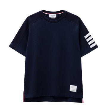 Thom Browne 26FW Women's Jersey Asymmetric Short Sleeve T-Shirt Navy FJS102G 07862 415 158514536 [P]