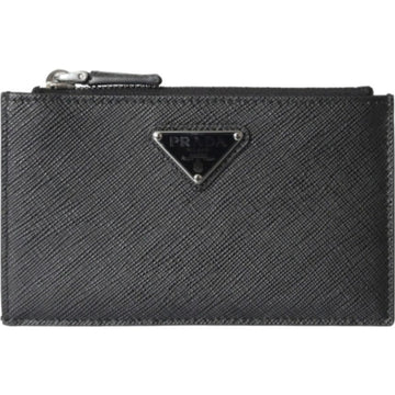 Prada Triangle Logo Zip Card Holder 158524860 [P]