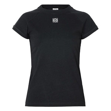 LOEWE T-Shirt mit schwarzem Anagramm in kleiner Passform 158525580 [P]