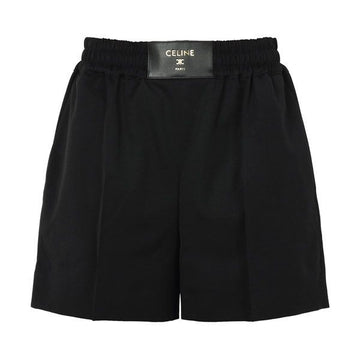 CELINE Kurze Hosen aus schwarzer Wolltwill 38NO 158525584 [P]