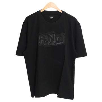 Fendi Short Sleeve Black Pop Pois Embroidered Logo T-Shirt FY0936 AW0W F0QA1 158526845 [P]