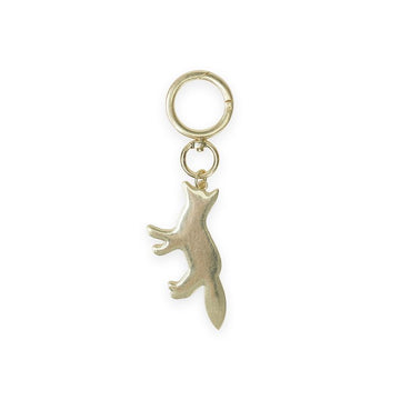 MAISON KITSUNE Damen-Profil-Fuchs-Doppeltasche in Lichtgold 152318971 [P]