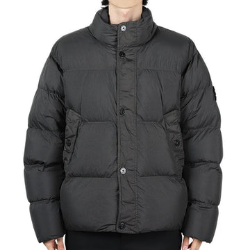 STONE ISLAND Männerschale resistente Crinkle-Lapser Daunenjacke (Dunkelgrau) stamp: K2S15 4100010 S0A23 V0062 143212598 [P]
