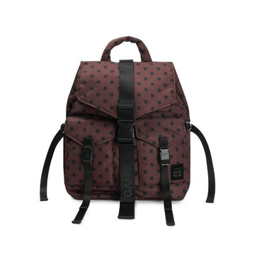 Ganni Retek Print Nylon Backpack Chicory Coffee C2010001-979 157814311 [P]