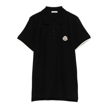 Moncler Logo Patch Cotton Pique Short Sleeve Polo Shirt 158527441 [P]