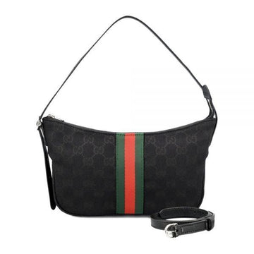 Gucci Monogram Jacquard Small Shoulder Bag Black 863406 FAFWA 1053 158527228 [P]