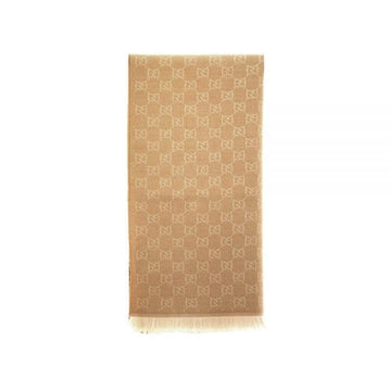 Gucci 26SS GG Jacquard Wool Scarf Beige Ivory 848507 3G200 9878 158527224 [P]
