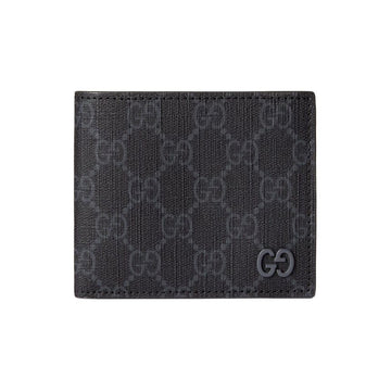 Gucci 26SS GG Supreme Two-Tone Wallet Grey Black 768243 FACQC 1048 158527203 [P]