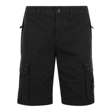 STONE ISLAND Stone 24SS Wappen Patch Bermuda Shorts Schwarz 8015L11WA A0129 92380630 [P]