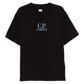 CP Company Logo Print T-Shirt Black 18CMTS141A 005100W 999 137996347 [P]