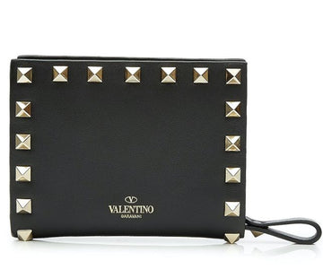 Valentino Rockstud Portfolio in Leather Wallet 158530239 [P]