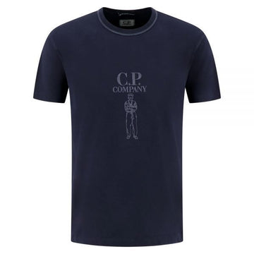 CP COMPANY 26SS Mercerisierte Jersey 302 Gedrehte Kurzarm-Logo T-Shirt 158517105 [P]