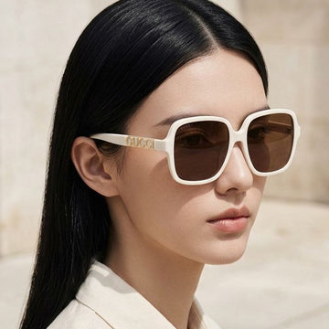 Gucci Sunglasses GG1189SA 005 Luxury Ivory Big Logo Fashion Asian Fit 62831835 [P]