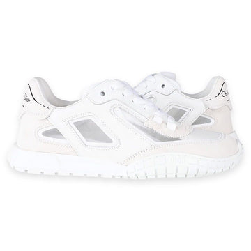 DIOR 女性テックスエードレザー スニーカー(ホワイト/ベージュ) KCK504SAC 10W 151095930 [P]