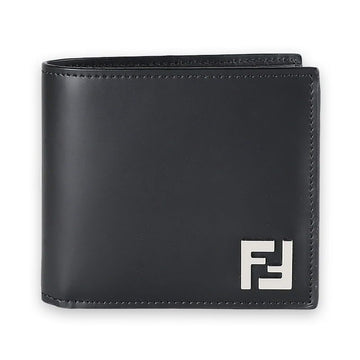 Fendi Men's FF Silver Logo Bi-Fold Wallet (Black) 7M0356 AFF2 F0GXN 150911143 [P]