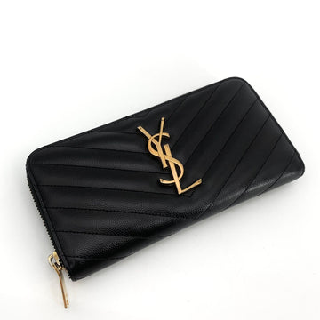 Saint Laurent Monogram Gold-Zip Long Wallet 358094 158537295 [P]