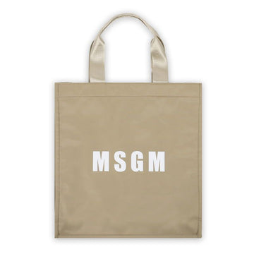 MSGM Women's Logo Print Tote Bag (Beige) 3640MZ43 628 23 75808952 [P]