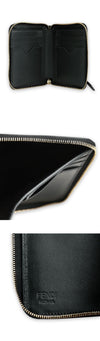 FENDI Damen FF Logo Leder Reißverschluss Geldbörse (Schwarz) 8M0508 ALV4 F0KUR 133518289 [P]