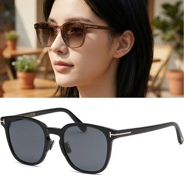TOM FORD Sonnenbrille TF1051-K Hornrand Oversize Nasenstütze Asienfit 124119054 [P]
