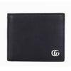 GUCCI スチールロゴ メンズ 二つ折り財布 835047 AAE07 1000 ブラック 158538852 [P]