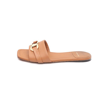 SALVATORE FERRAGAMO オーナメント付きフラット女性スライドサンダルkk63873812 158538939 [P]