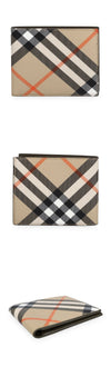 Burberry Vintage Check Bi-Fold Wallet for Men (Sand) 8091926 158538802 [P]
