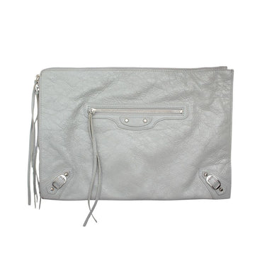 Balenciaga Light Gray Motor Clutch (362967) 158539294 [P]