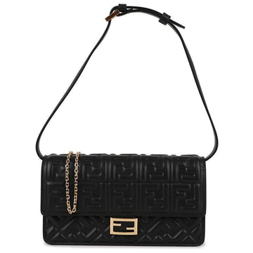FENDI Schwarzes Nappa-Lederportemonnaie 157204070 [P]