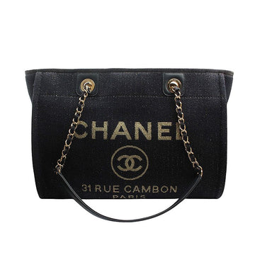 CHANEL Doubil Tweed Schultertasche mit goldener Hardware 158539670 [P]