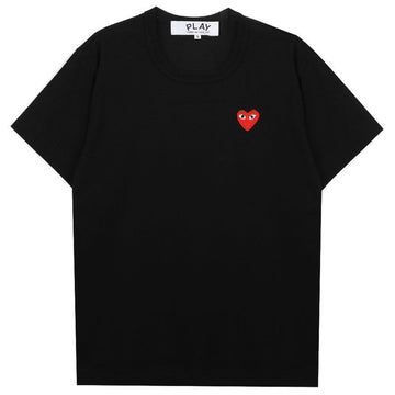 COMME DES GARCONS Rote Herz-Patch T-Shirt 157203970 [P]