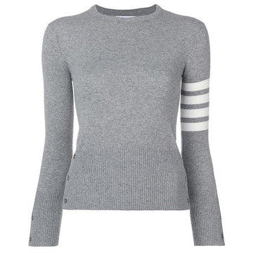 Thom Browne Knit FKA001A 00011 055 4-Bar Stripe Cashmere Grey 33223628 [P]