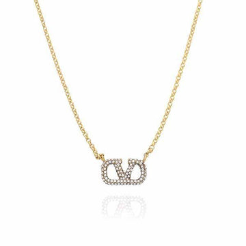 Valentino V Logo Signature Necklace 101548218 [P]