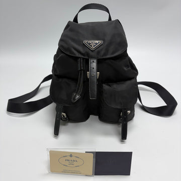 PRADA Nylon Rucksack klein schwarz 607-07 158539902 [P]