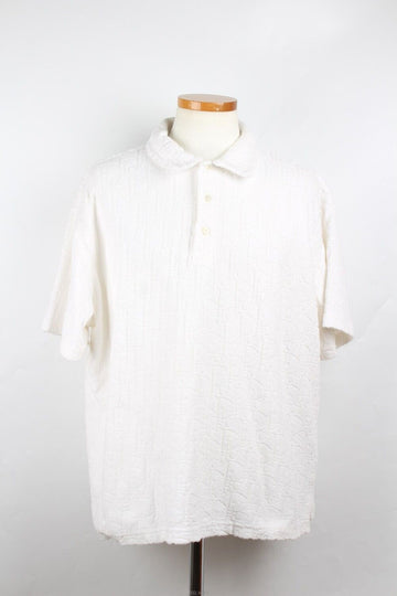 DIOR Oblique Jacquard Terry Polo XL(100-105) Weiß 158542120 [P]