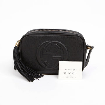 GUCCI Leder Mini Disco Bag Schwarz 158377673 [P]