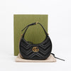 Gucci GG Marmont Half Moon Mini Shoulder Bag Black 158379149 [P]
