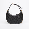 Gucci GG Marmont Half Moon Mini Shoulder Bag Black 158379149 [P]