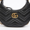 Gucci GG Marmont Half Moon Mini Shoulder Bag Black 158379149 [P]