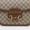 GUCCI ホースビット 1955 GG スモール ショルダーバッグ ブラウン 158396328 [P]