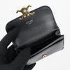 Celine Triomphe Shiny Calfskin Flap Cardholder Black 158380114 [P]