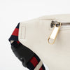 GUCCI ホワイト レザー ロゴ プリンティング ヒップ バッグ 158406864 [P]