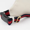 GUCCI ホワイト レザー ロゴ プリンティング ヒップ バッグ 158406864 [P]