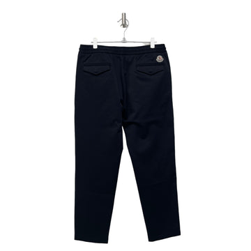 Moncler Black Logo Patch Trousers Men's Jogging Pants H00377 158542237 [P]