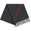 GUCCI GG Web Schal 570603 3G200 1466 Charcoal 62864583 [P]