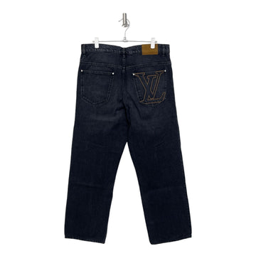Louis Vuitton Skate Fit Black Denim Pants H00378 158542732 [P]