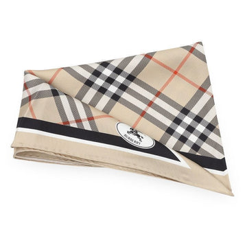 BURBERRY Damen Karierter Nachtstempel Seidenschal (Sand) 8127030 158538377 [P]